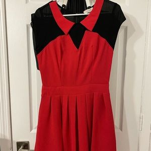 Black and red dress